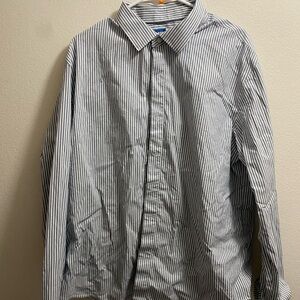 Classic Blue Striped Men's Shirt